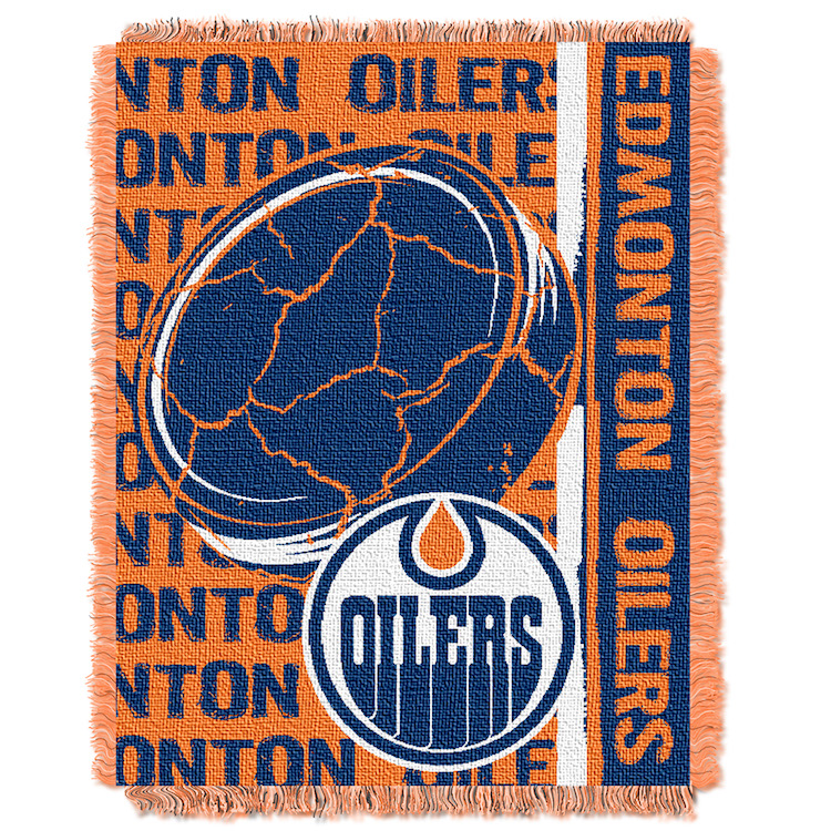 Edmonton Oilers Double Play Tapestry Blanket 48 x 60