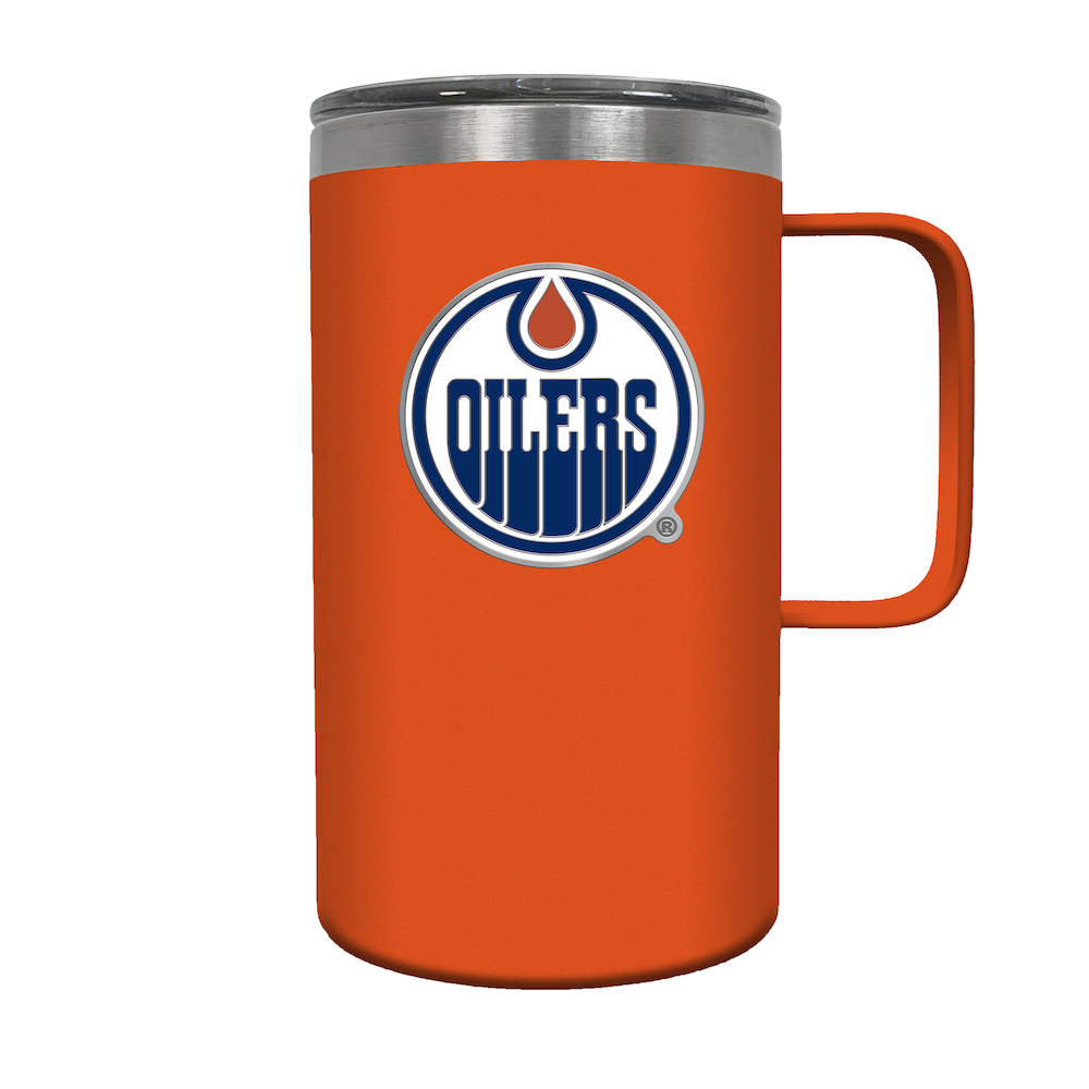 Edmonton Oilers 18 oz HUSTLE Travel Mug - Team Color