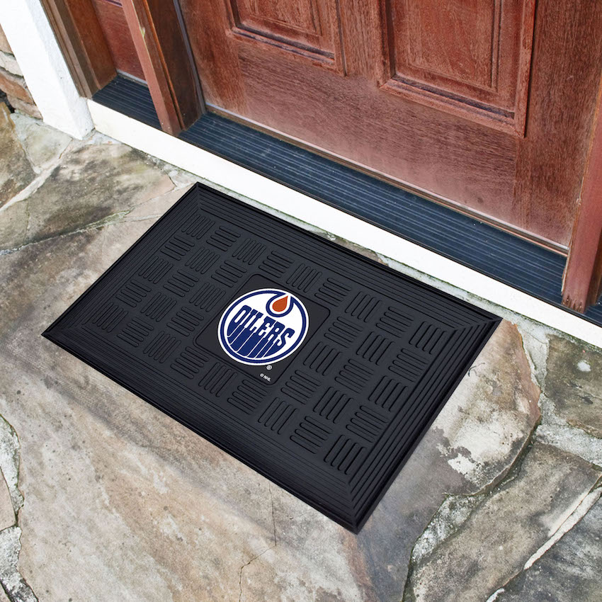Edmonton Oilers MEDALLION Vinyl Door Mat