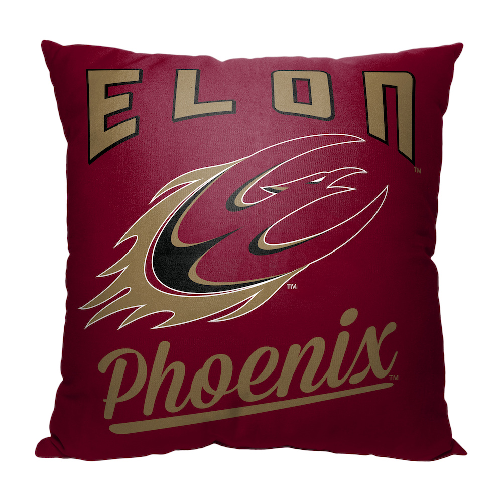 Elon Phoenix ALUMNI Decorative Throw Pillow 18 x 18 inch