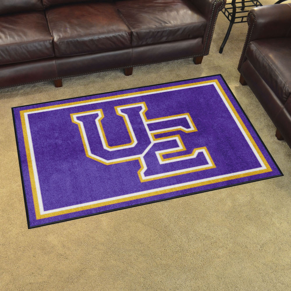 Evansville Purple Aces 4x6 Area Rug