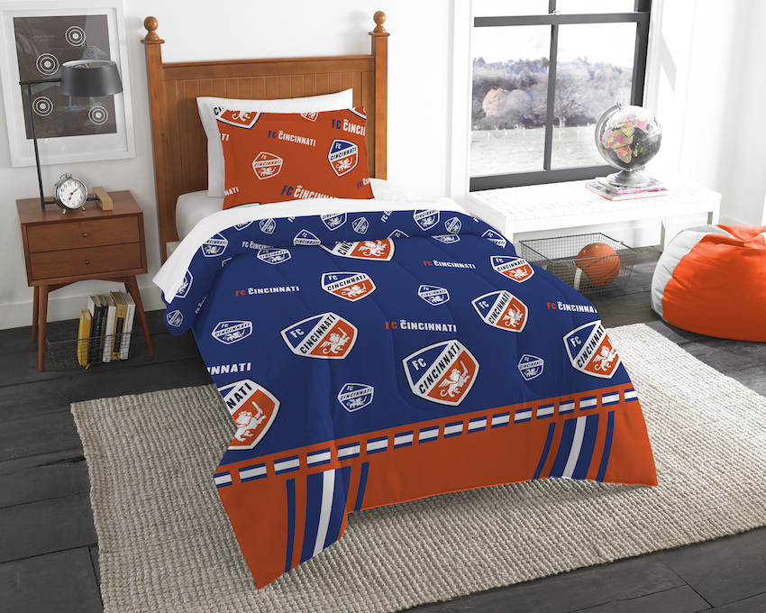 FC Cincinnati Twin Comforter Set with Sham