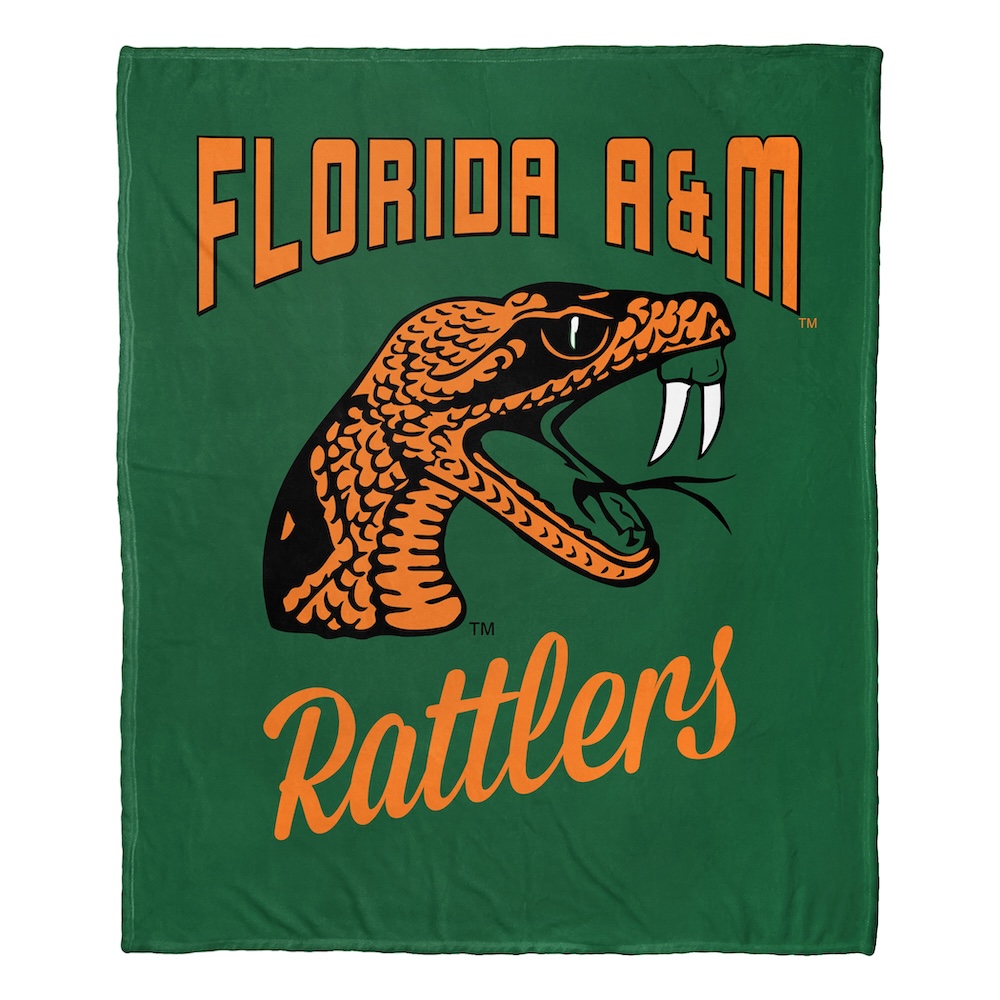 Florida A&M Rattlers ALUMNI Silk Touch Throw Blanket 50 x 60 inch