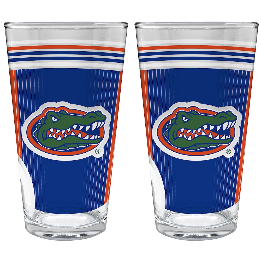 Florida Gators COOL VIBES 2 pc Pint Glass Set