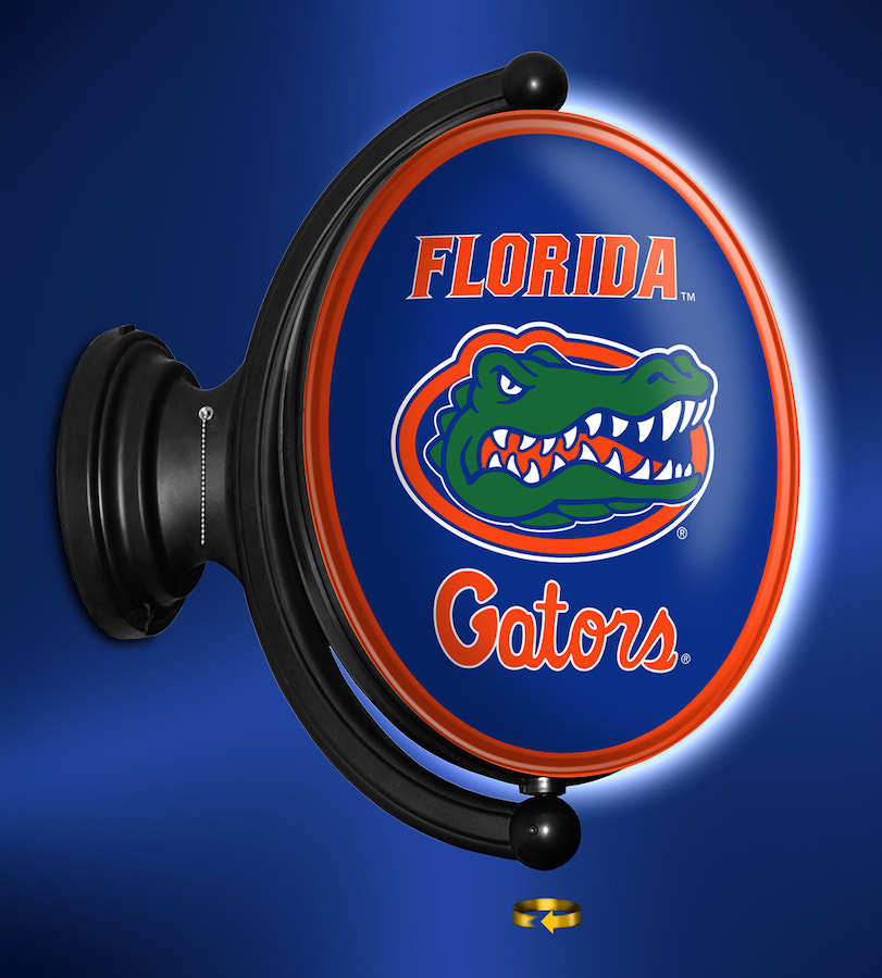 Florida Gators LED Rotating Wall Sign ~ PRIMARY OVAL