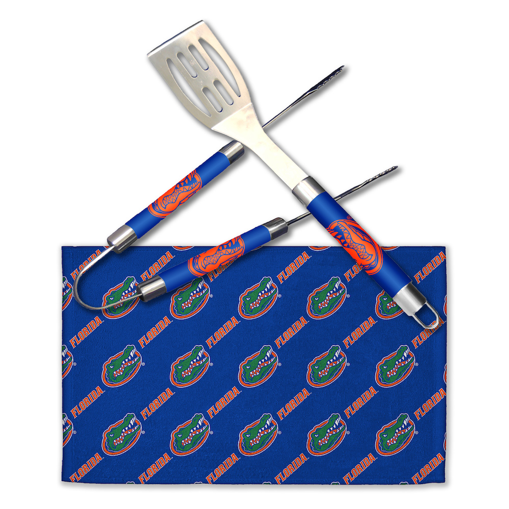 Florida Gators 3 Piece BBQ GRILL MASTER set