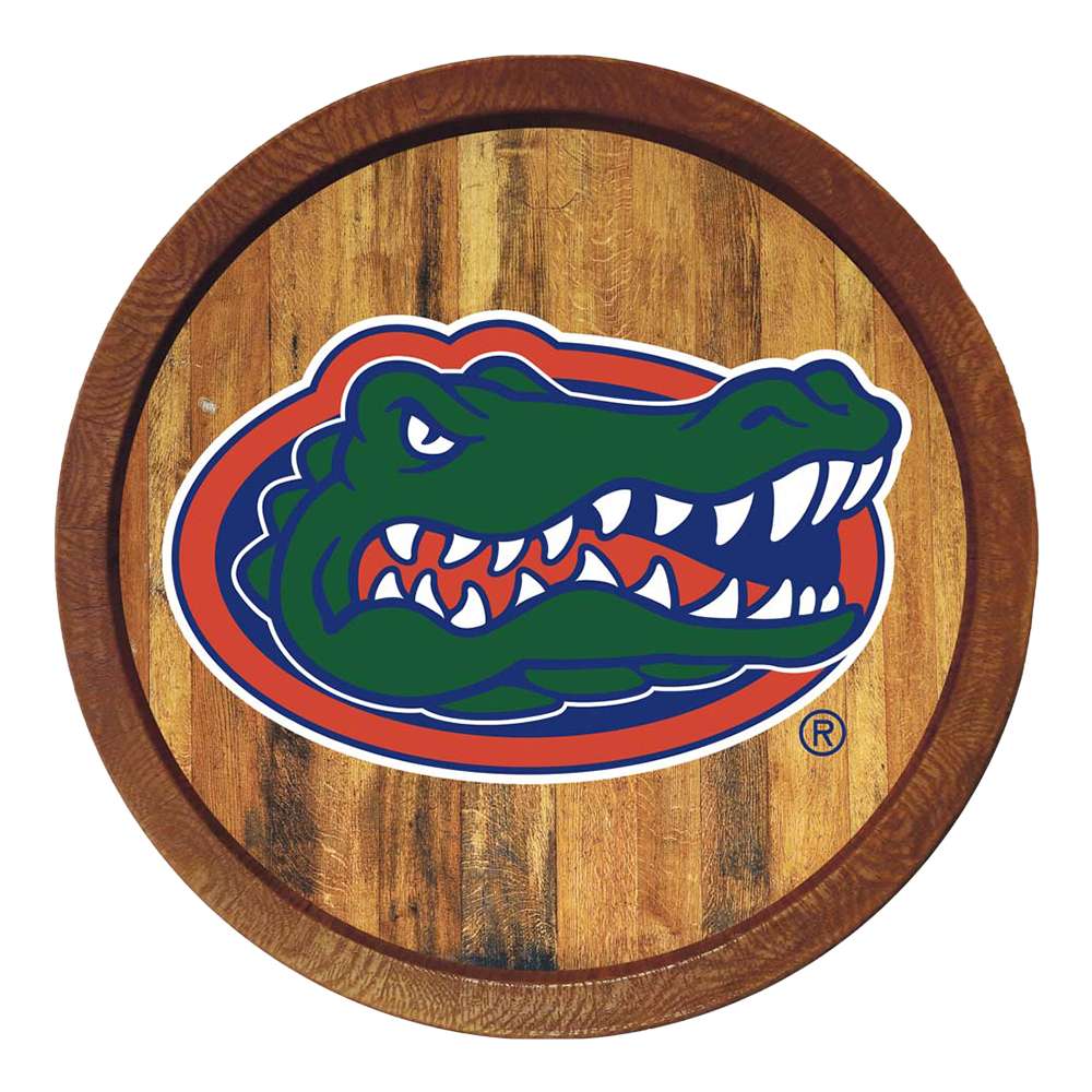 Florida Gators FAUX Barrel Top Sign