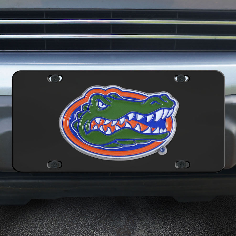 Florida Gators Black Die-cast License Plate