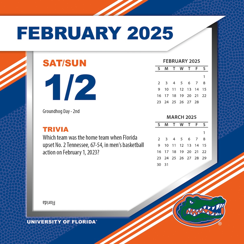 Florida Gators 2025 NCAA Page-A-Day Box Calendar