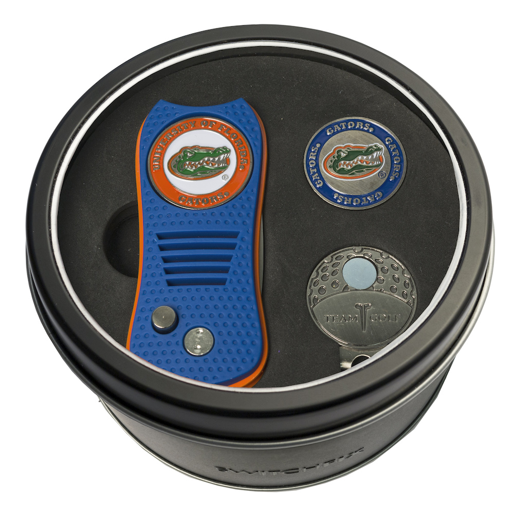 Florida Gators Switchblade Divot Tool Cap Clip and Ball Marker Gift Pack