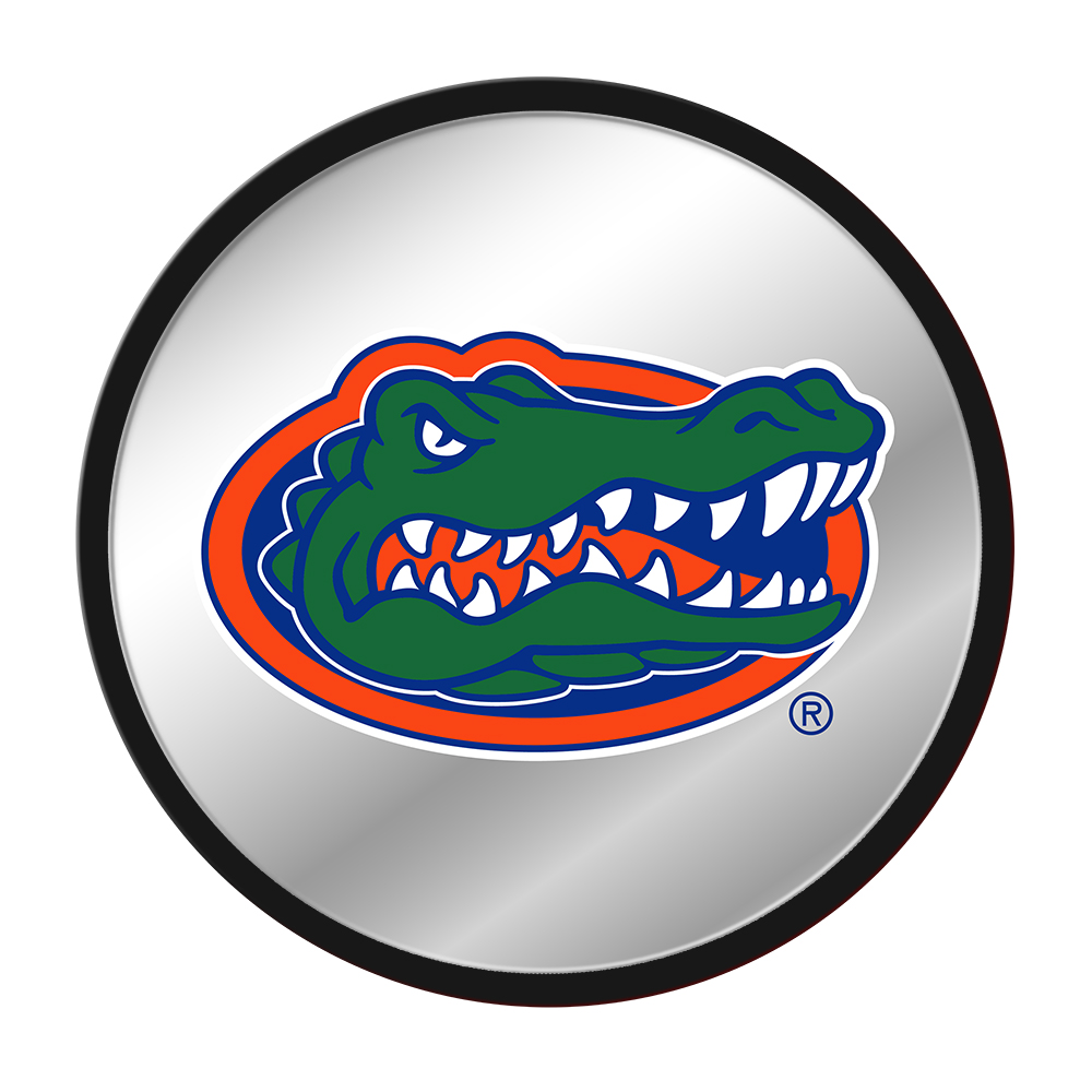 Florida Gators LOGO Modern Disc Mirrored Wall Sign