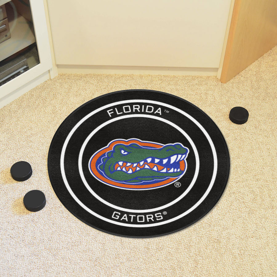 Florida Gators Round Hockey Puck Mat