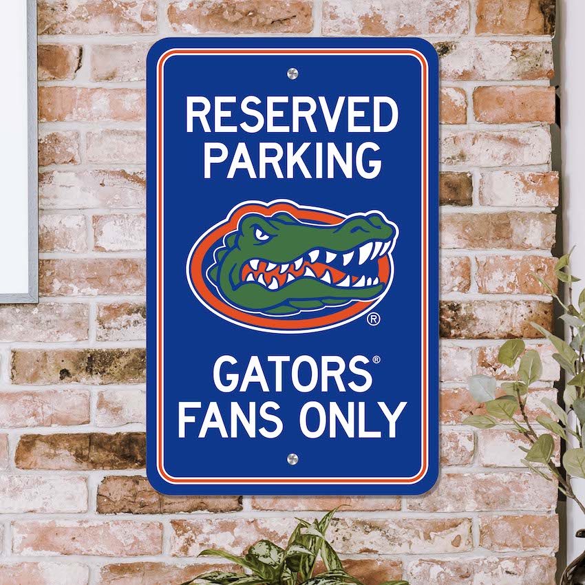 Florida Gators RESERVED Parking Sign