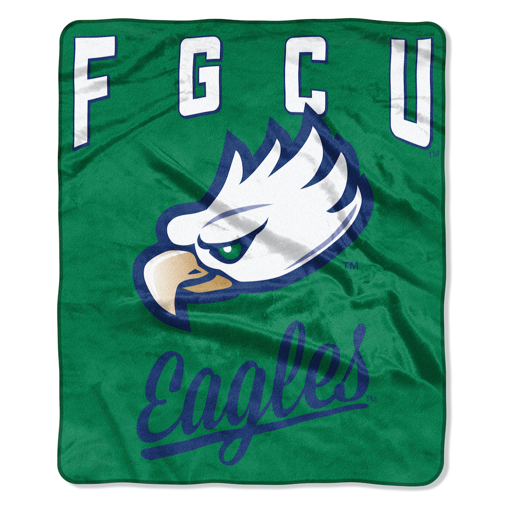 Florida Gulf Coast Eagles Plush Fleece Raschel Blanket 50 x 60