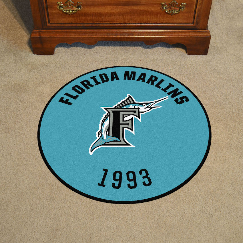 Florida Marlins MLBCC Vintage Roundel Mat Throwback Logo