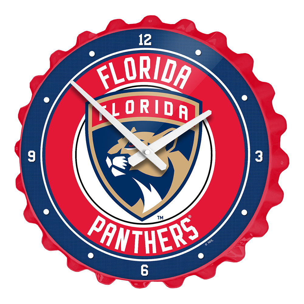 Florida Panthers Bottle Cap Wall Clock