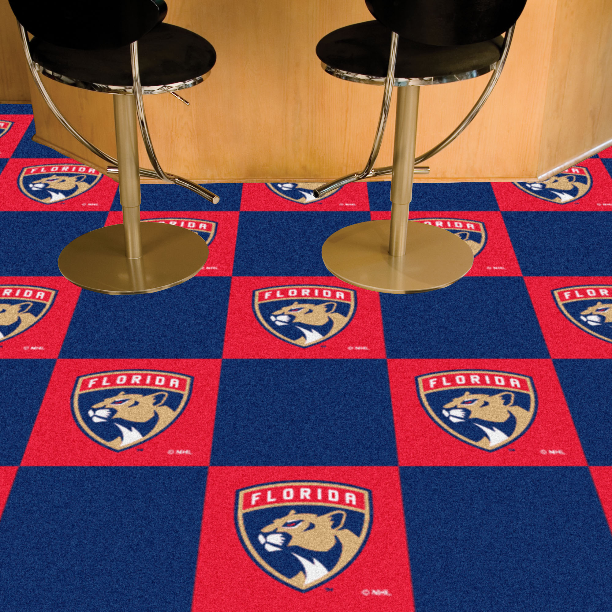 Florida Panthers Carpet Tiles 18x18 in.