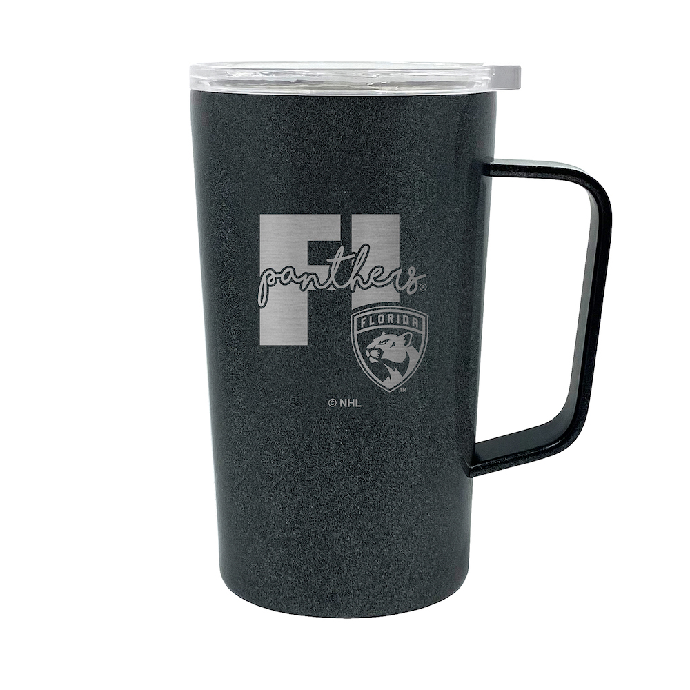 Florida Panthers 18 oz HUSTLE Travel Mug - ONYX