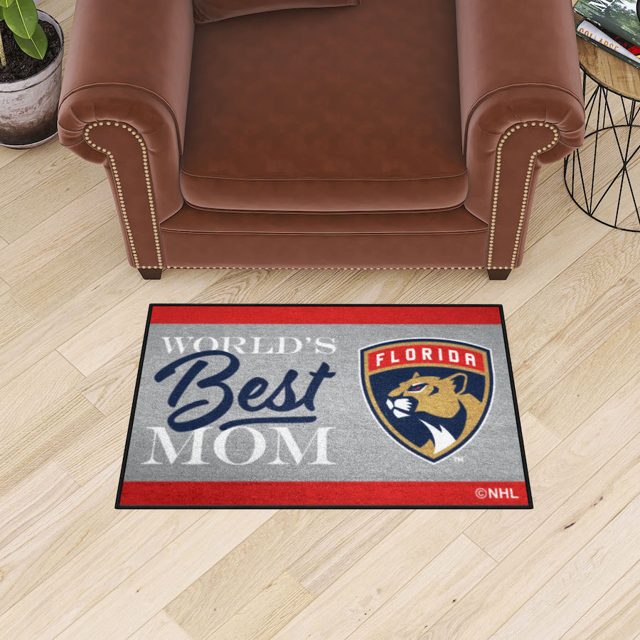 Florida Panthers 20 x 30 WORLDS BEST MOM Floor Mat