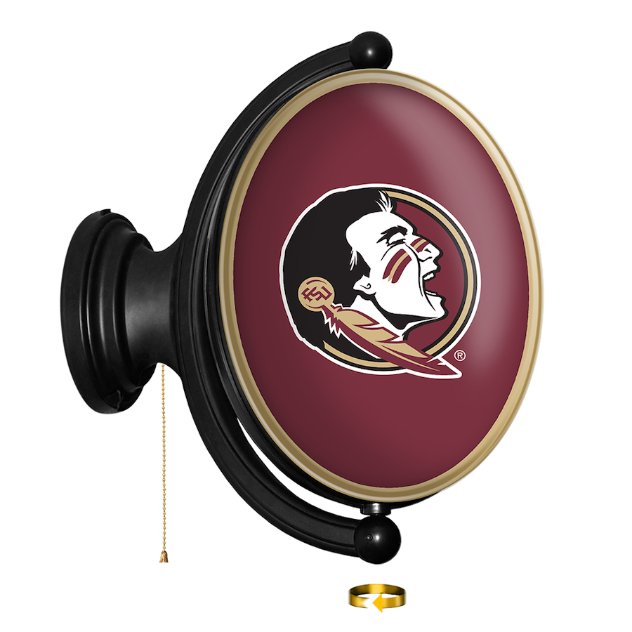 Florida State Seminoles LED Rotating Wall Sign ~ OVAL