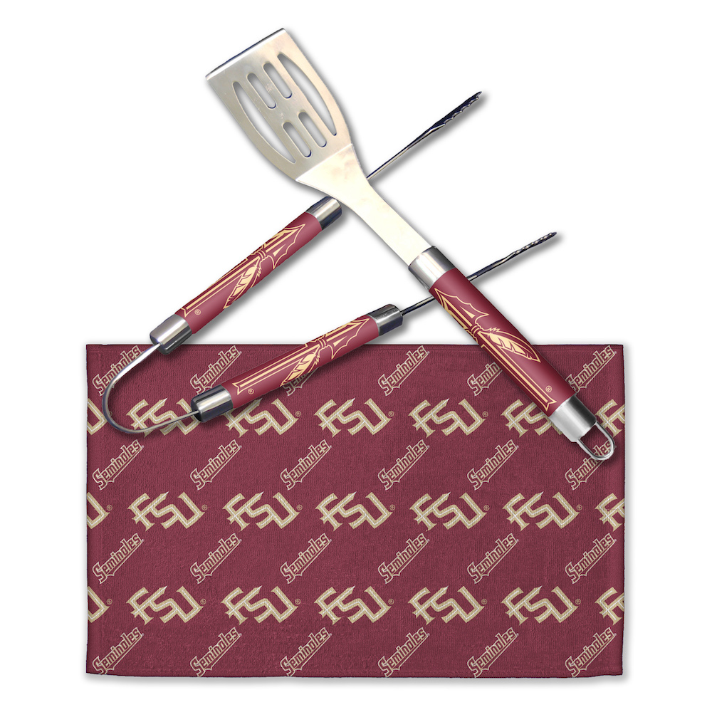 Florida State Seminoles 3 Piece BBQ GRILL MASTER set