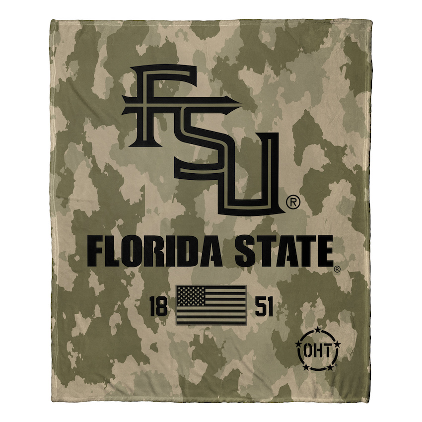Florida State Seminoles OHT Special OPS Silk Touch Throw Blanket