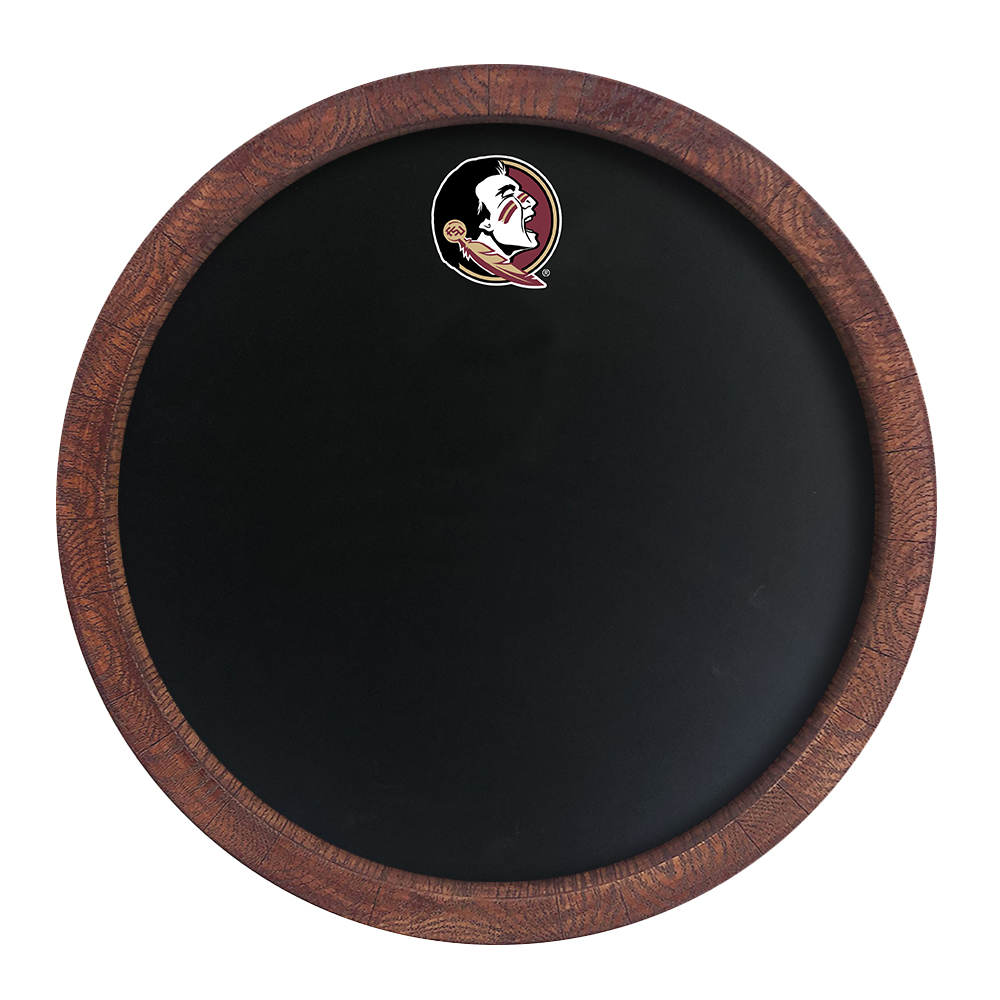 Florida State Seminoles Chalkboard FAUX Barrel Top Sign