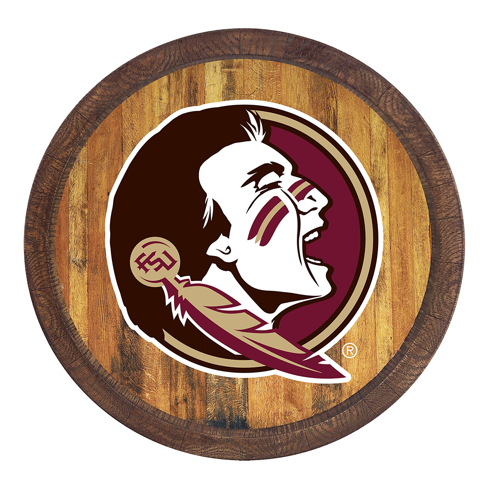 Florida State Seminoles FAUX Barrel Top Sign