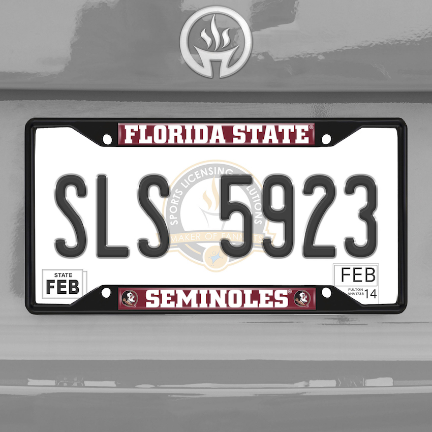 Florida State Seminoles Black License Plate Frame
