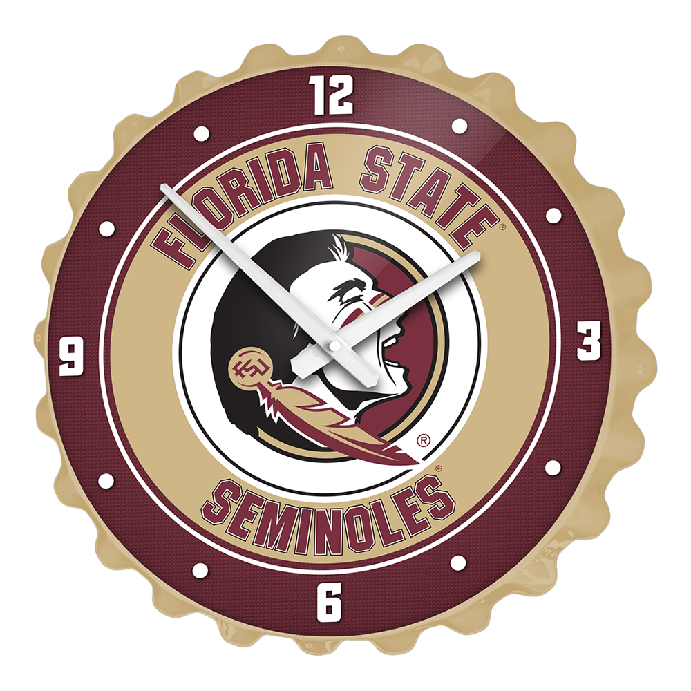 Florida State Seminoles Bottle Cap Wall Clock