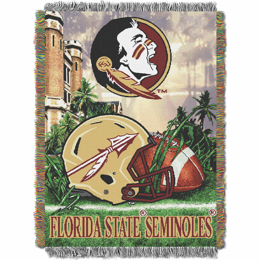 Florida State Seminoles Home Field Advantage Series Tapestry Blanket 48 x 60