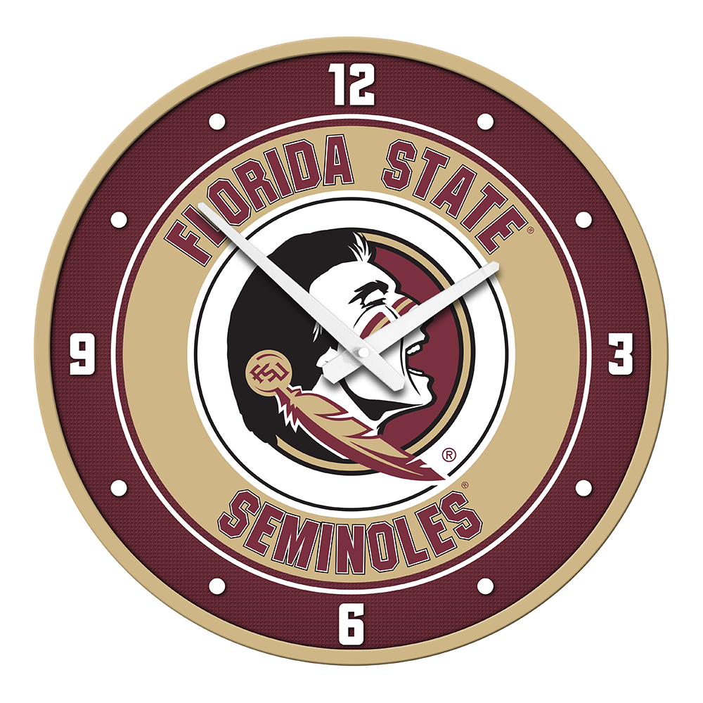 Florida State Seminoles Modern Disc Wall Clock