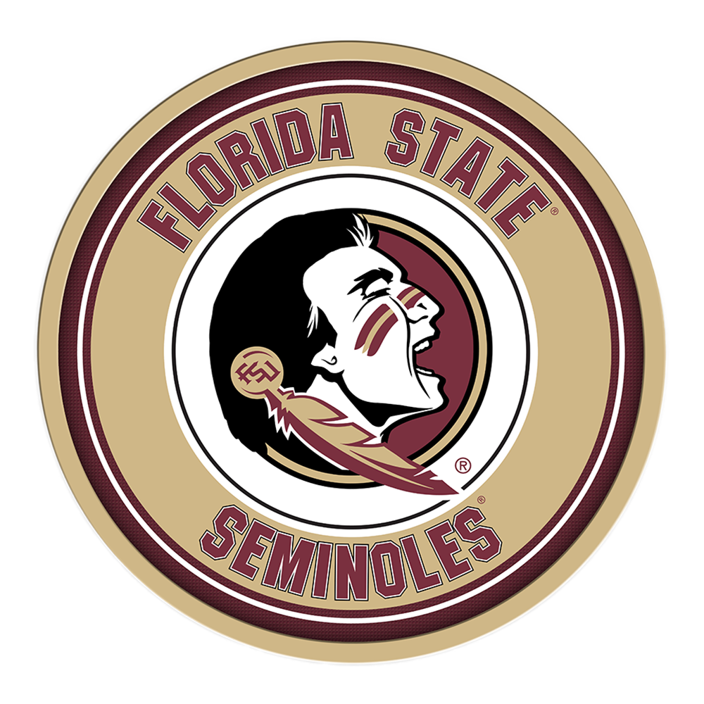 Florida State Seminoles Modern Disc Wall Sign