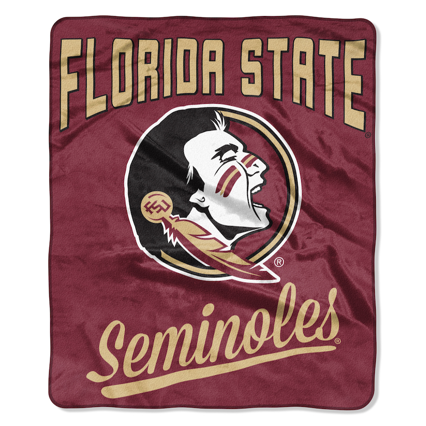 Florida State Seminoles Plush Fleece Raschel Blanket 50 x 60