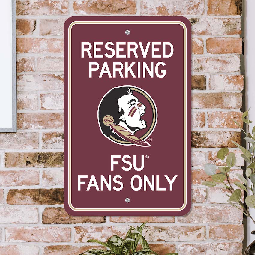 Florida State Seminoles RESERVED Parking Sign