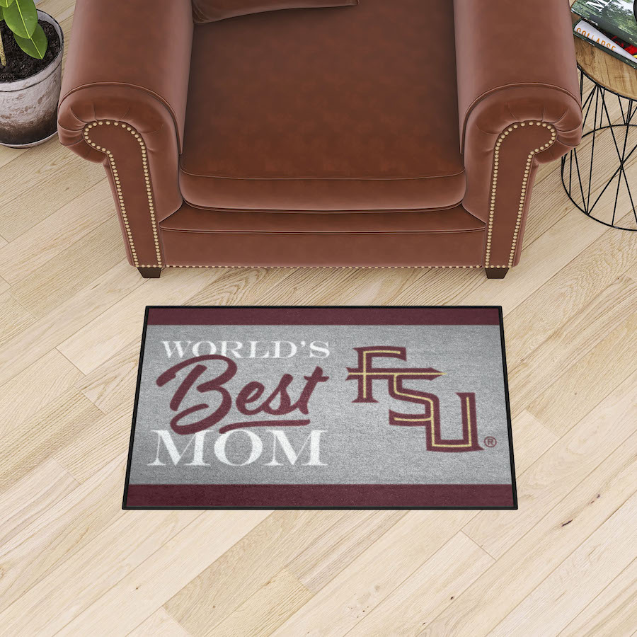 Florida State Seminoles 20 x 30 WORLDS BEST MOM Floor Mat