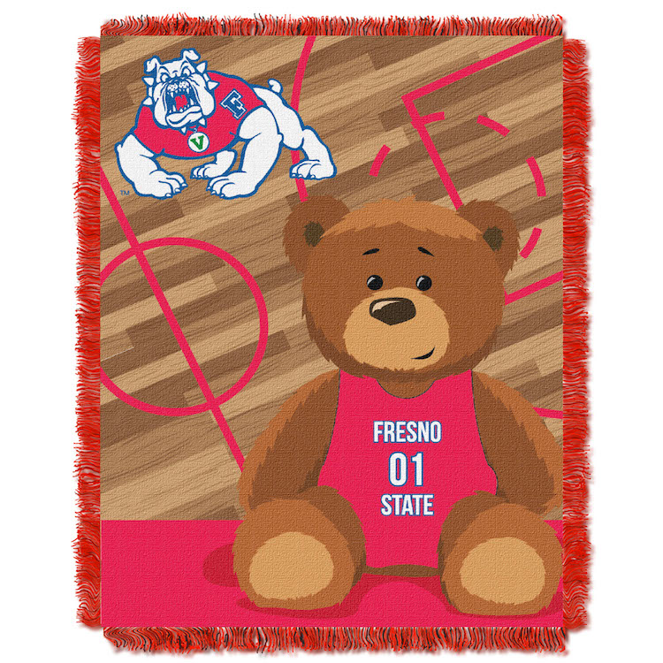 Fresno State Bulldogs Woven Baby Blanket 36 x 48