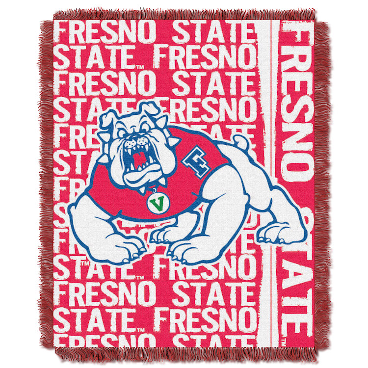 Fresno State Bulldogs Double Play Tapestry Blanket 48 x 60