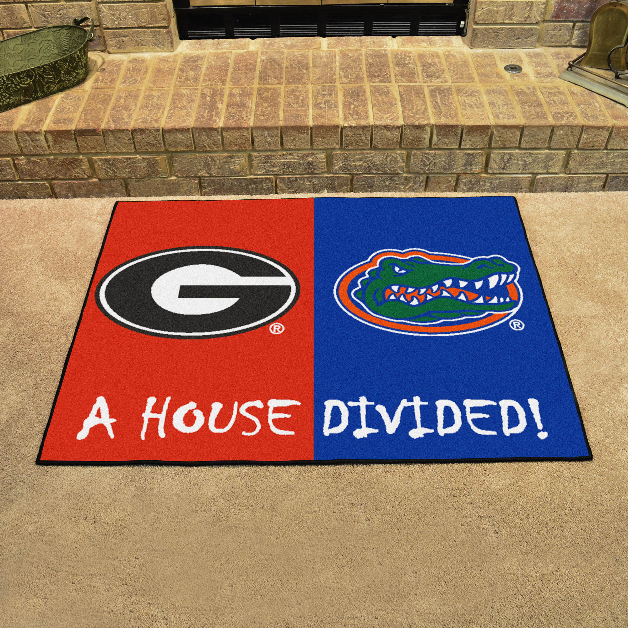 NCAA House Divided Rivalry Rug Georgia Bulldogs - Florida Gators