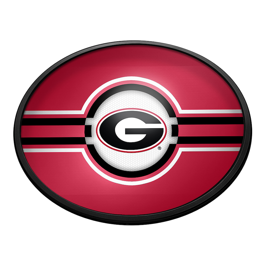 Georgia Bulldogs Slimline LED Wall Sign ~ OVAL