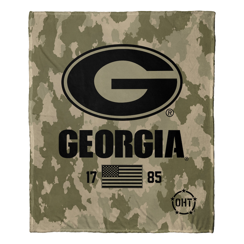 Georgia Bulldogs OHT Special OPS Silk Touch Throw Blanket