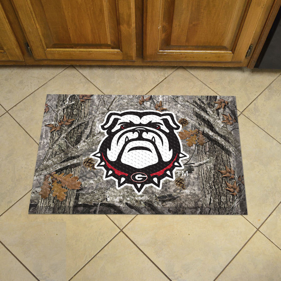 Georgia Bulldogs UGA Camo Style SCRAPER Door Mat