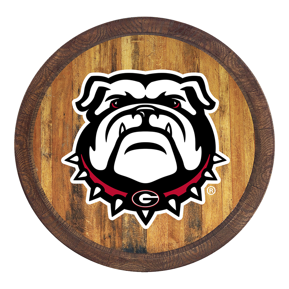 Georgia Bulldogs UGA FAUX Barrel Top Sign