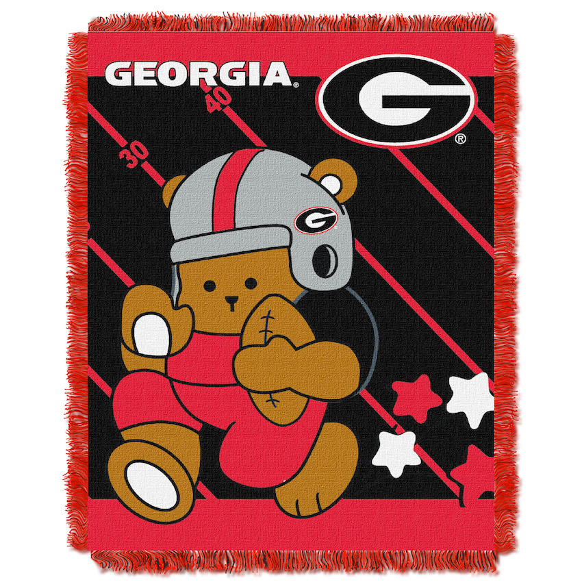 Georgia Bulldogs Woven Baby Blanket 36 x 48