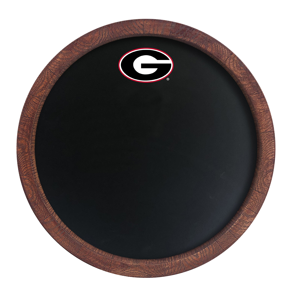 Georgia Bulldogs Chalkboard FAUX Barrel Top Sign