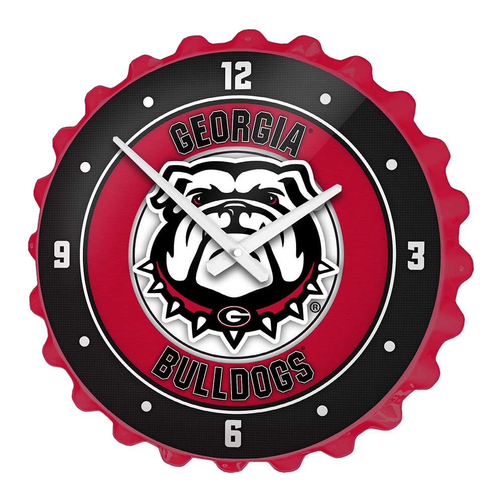 Georgia Bulldogs Bottle Cap Wall Clock