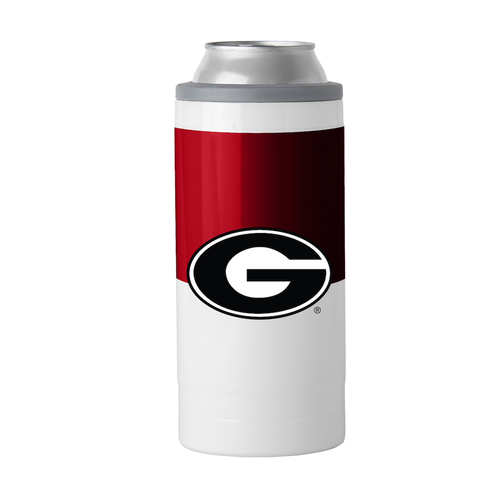 Georgia Bulldogs Colorblock 12 oz. Slim Can Coolie