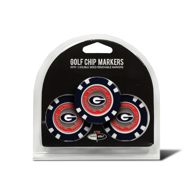 Georgia Bulldogs 3 Pack Golf Chips