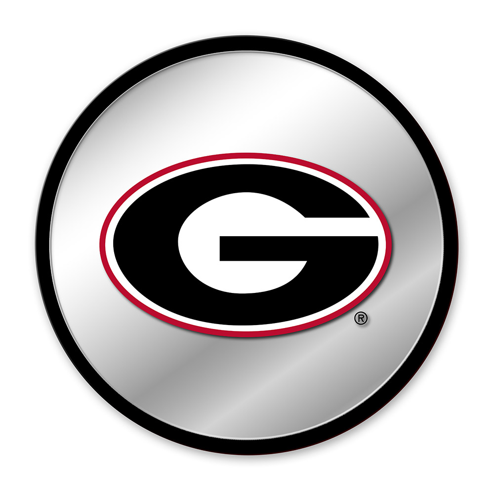 Georgia Bulldogs Modern Disc Mirrored Wall Sign