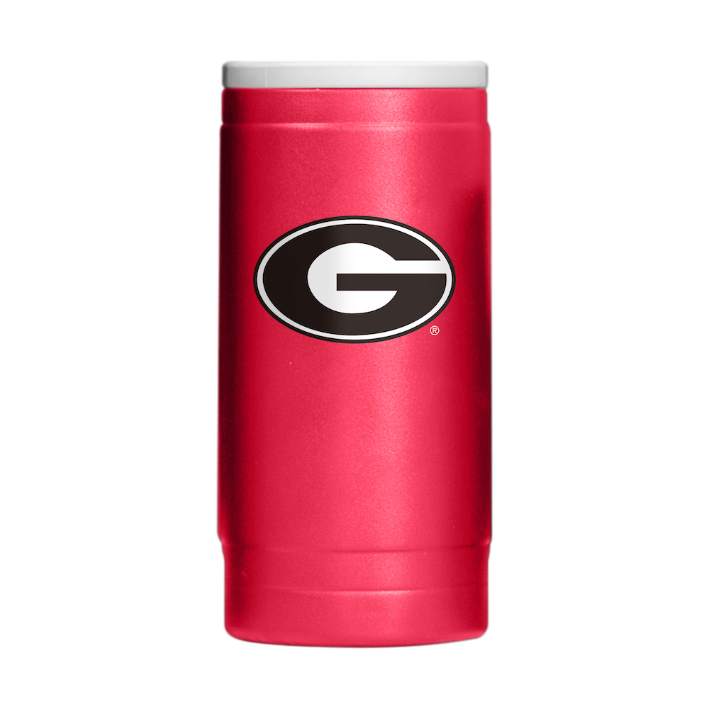 Georgia Bulldogs Powder Coated 12 oz. Slim Can Coolie